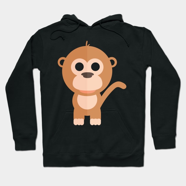 Funny brown monkey Hoodie by AdiDsgn